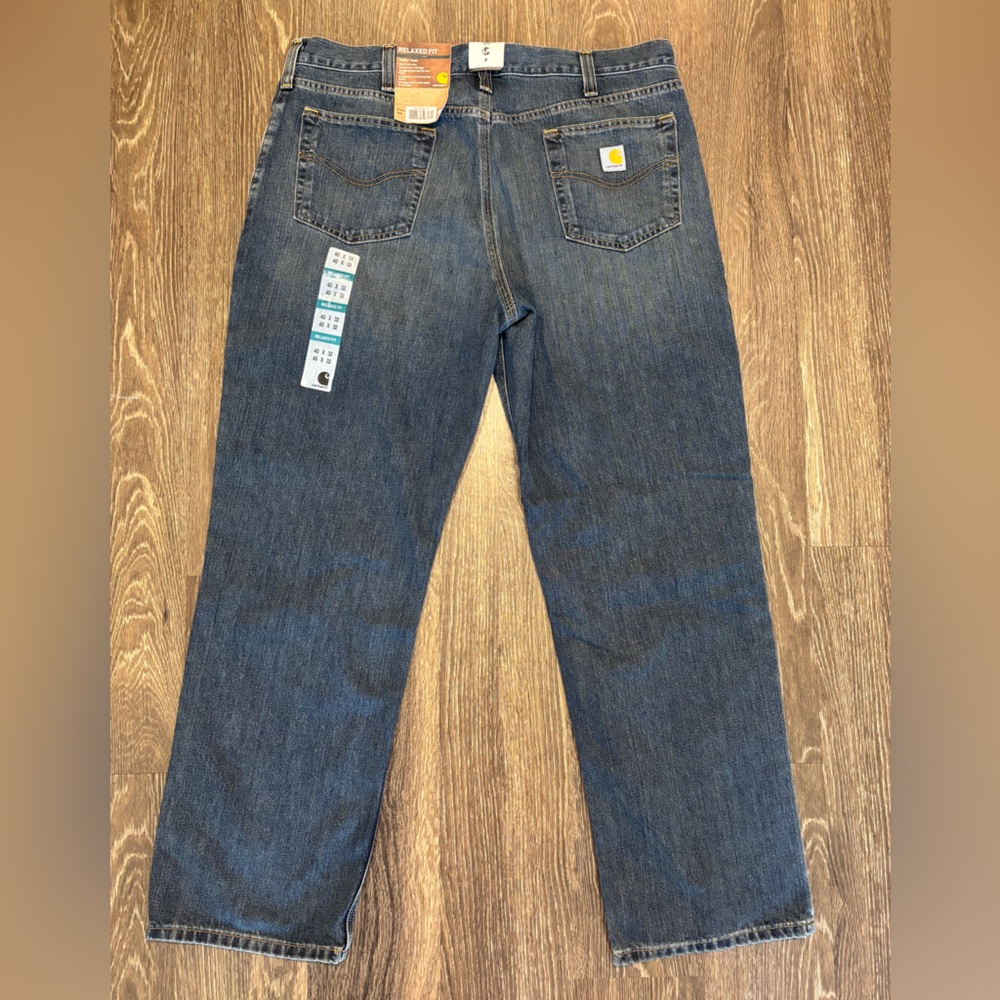 Carhartt Men's Straight-Leg Jeans in Blue Wash